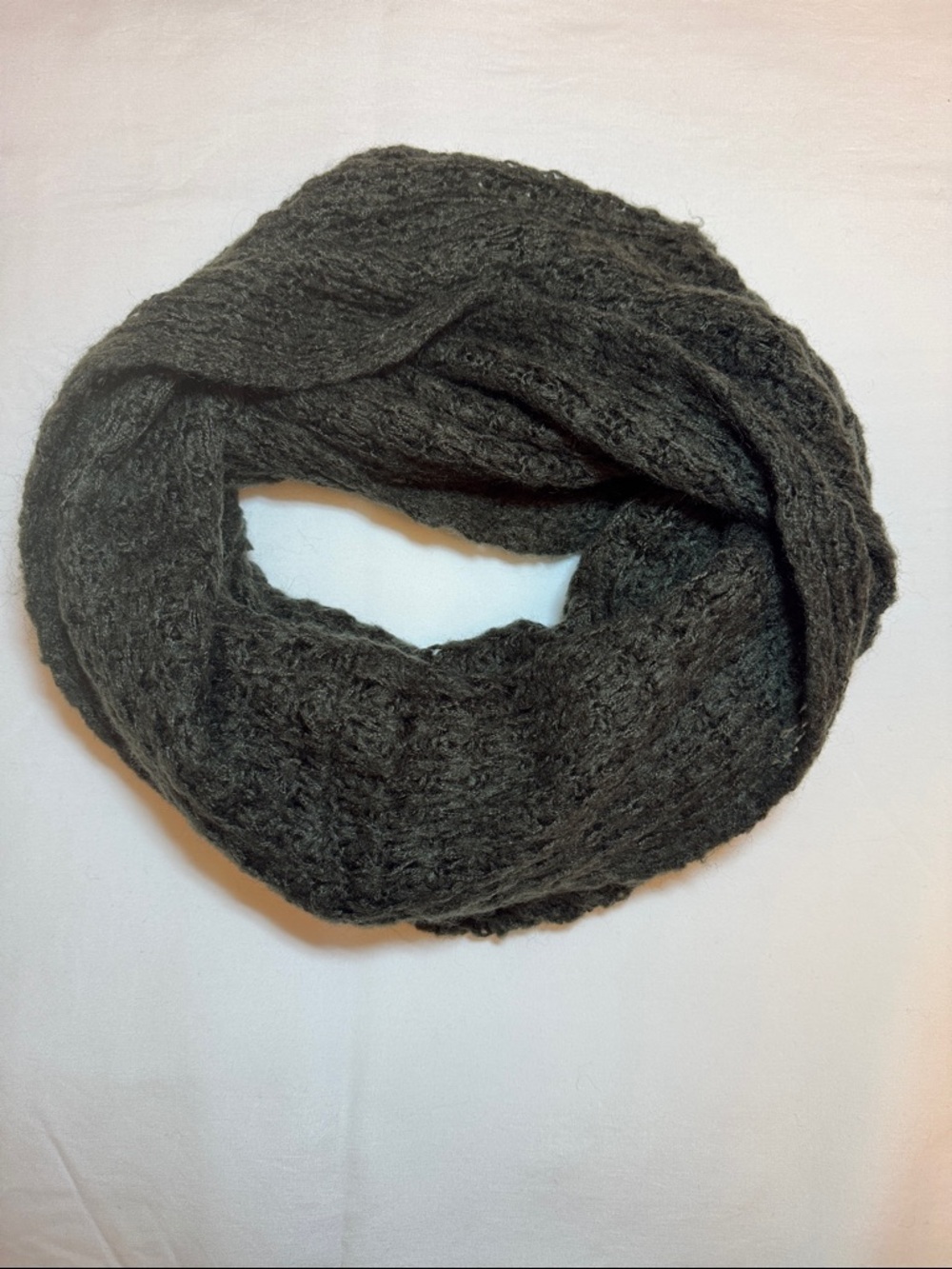 Soft and Warm Cotton On Olive Green Woven Scarf